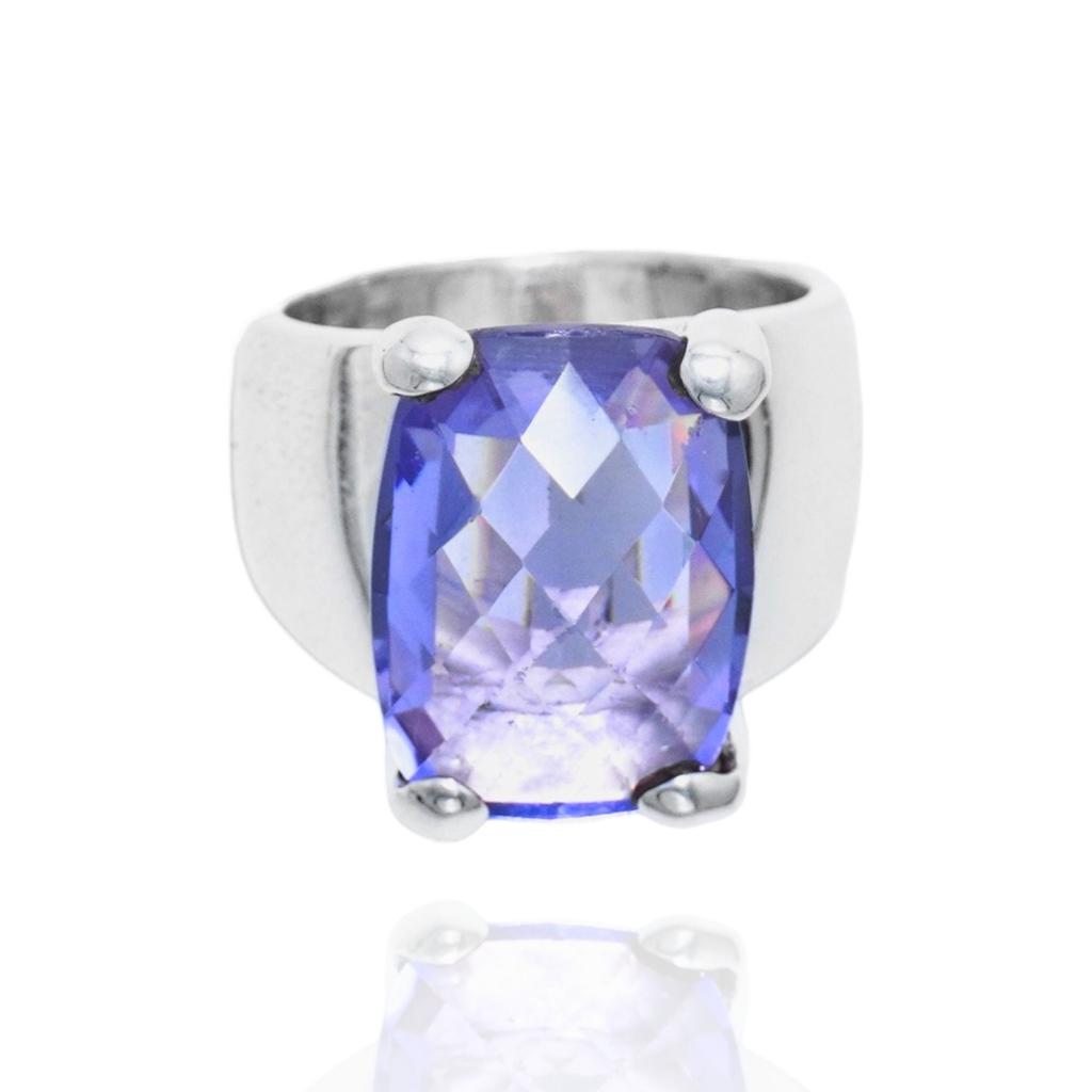Amethyst Statement Ring: Chunky 925 Sterling Silver jewelry