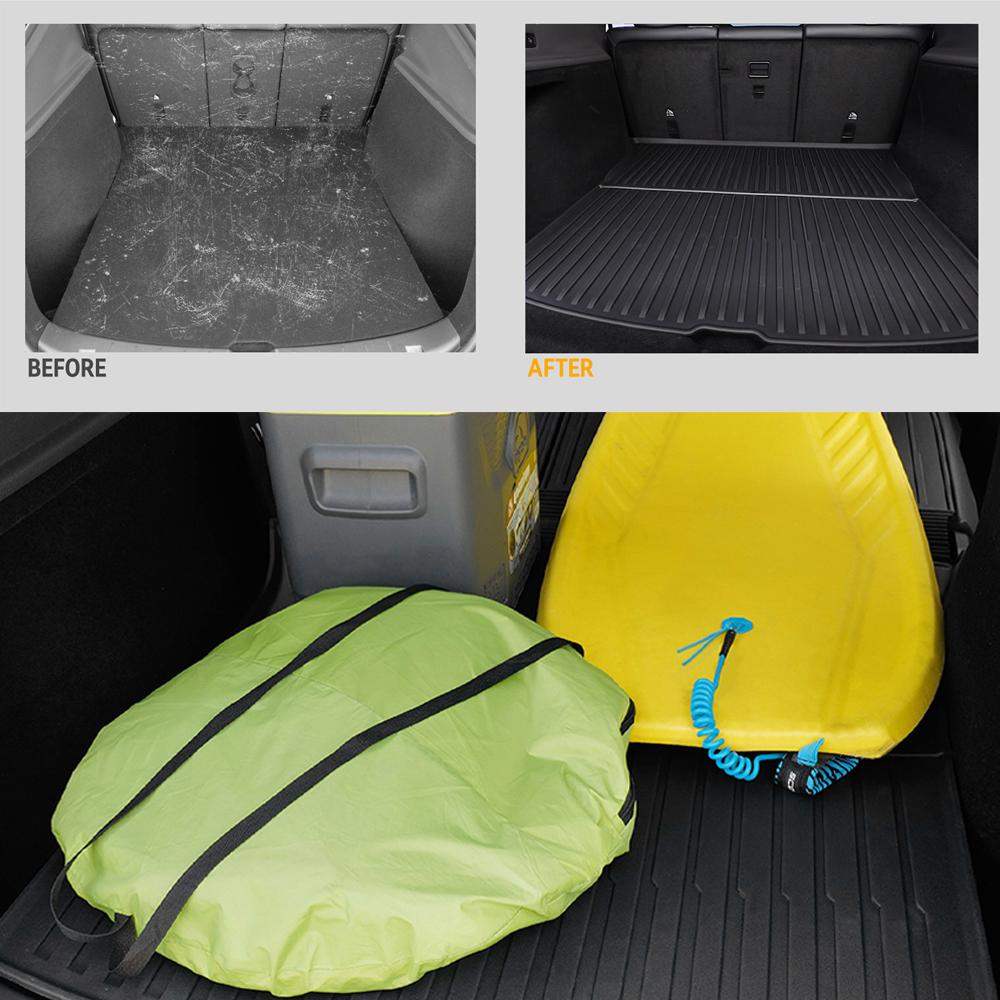 For Tesla New Model Y 2025 Juniper 2025 Front Rear Trunk Frunk Trunk Mat TPE Carpet Waterproof Weather-resistant Pads Layer Mats