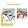 Cute Anti Blue Light Glasses Metal Glasses Frame Flat Glasses Fashion Comfortable Transparent Glasses For Women
