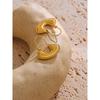Yhpup Stainless Steel Fashion Ladies Bag Shape Drop Earrings Gold Color Waterproof PVD Plated Metal Charm Jewelry for Women