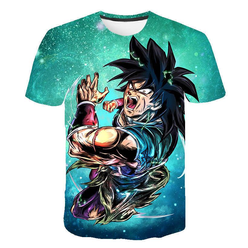 

Short Sleeved Summer Men s Dragon Ball Wukong 3D T-shirt with Digital Printing 6XL