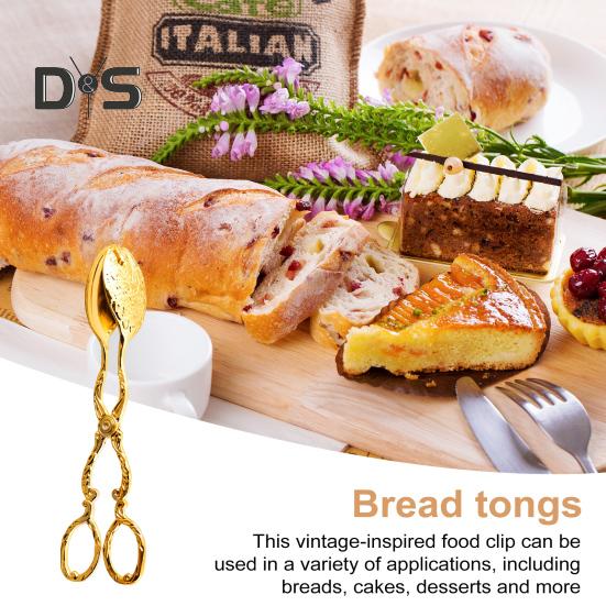 Kleště na pečivo Spona na bábovku Arabský styl Vintage Bufetové kleště Grilovací kleště do kuchyně Domácí dort pečení Dezerty Salát Smažení Grilování