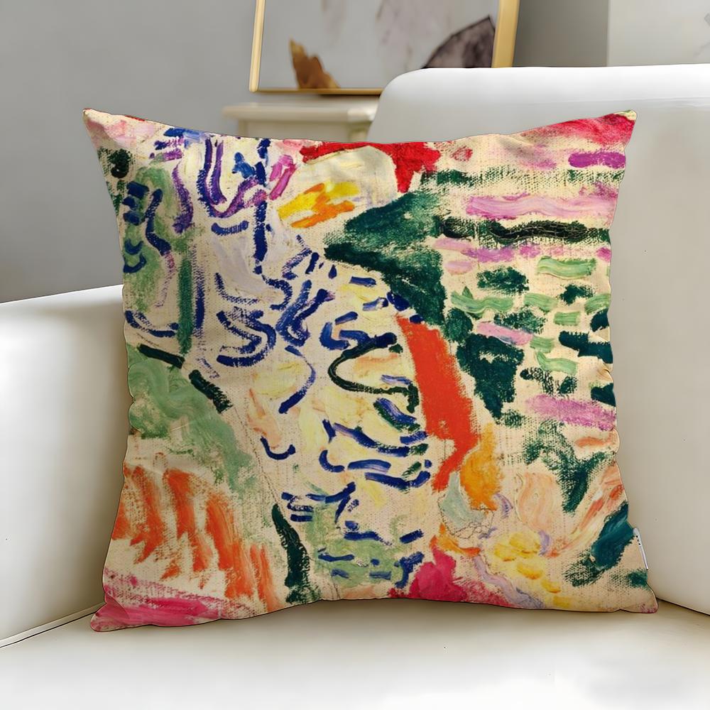 Classic Artist Henri Matisse Cushion Cover Soft & Easy-Wash Pillow Case – Versatile for Couch, Bed, Travel and Office