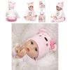 Realistic 16" Soft Silicone Reborn Doll With Handmade Details And Lifelike Blue Eyes