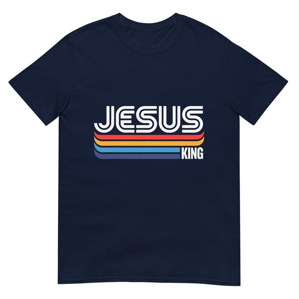 Jesus King Retro Vintage Design TShirt S