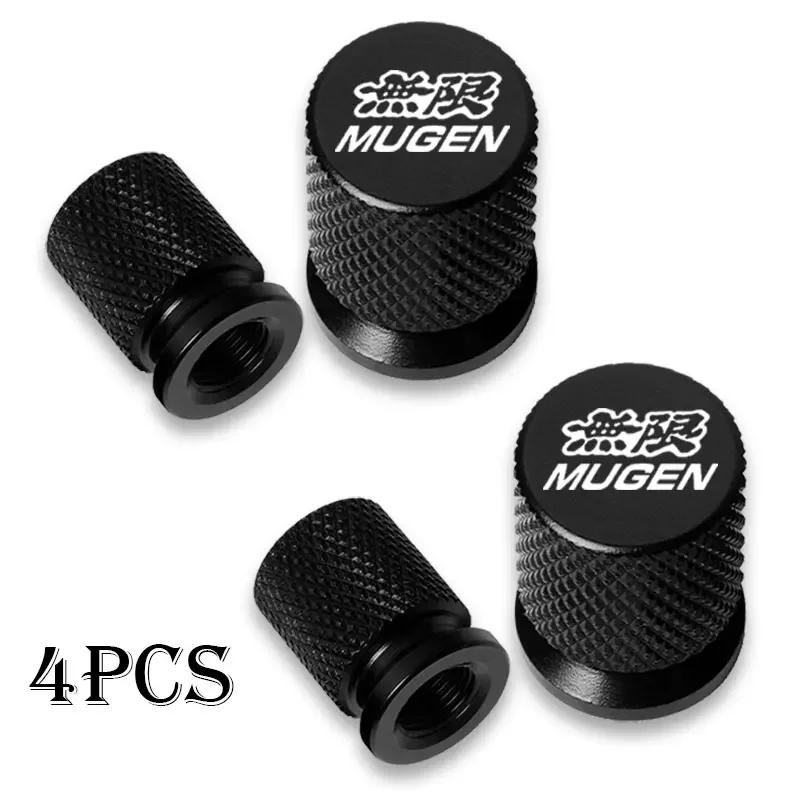 4Pcs Car Wheel Tire Valve Caps Tyre Stem Covers Airdust Waterproof For Honda Mugen CB400 CB650F CBF CBR250RR CRF SH300 NC750