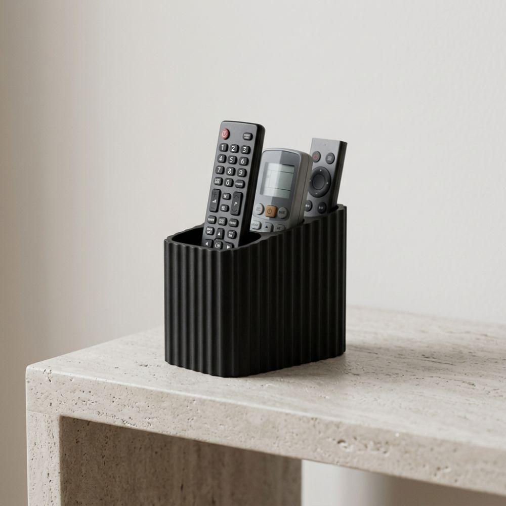 Plastic Remote Control Storage Box Minimalist Rippled Remote Holder Televisions