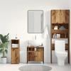Washbasin Cabinet with Rustic Wood Look 60 X 30 X 60 Cm Engineered Wood