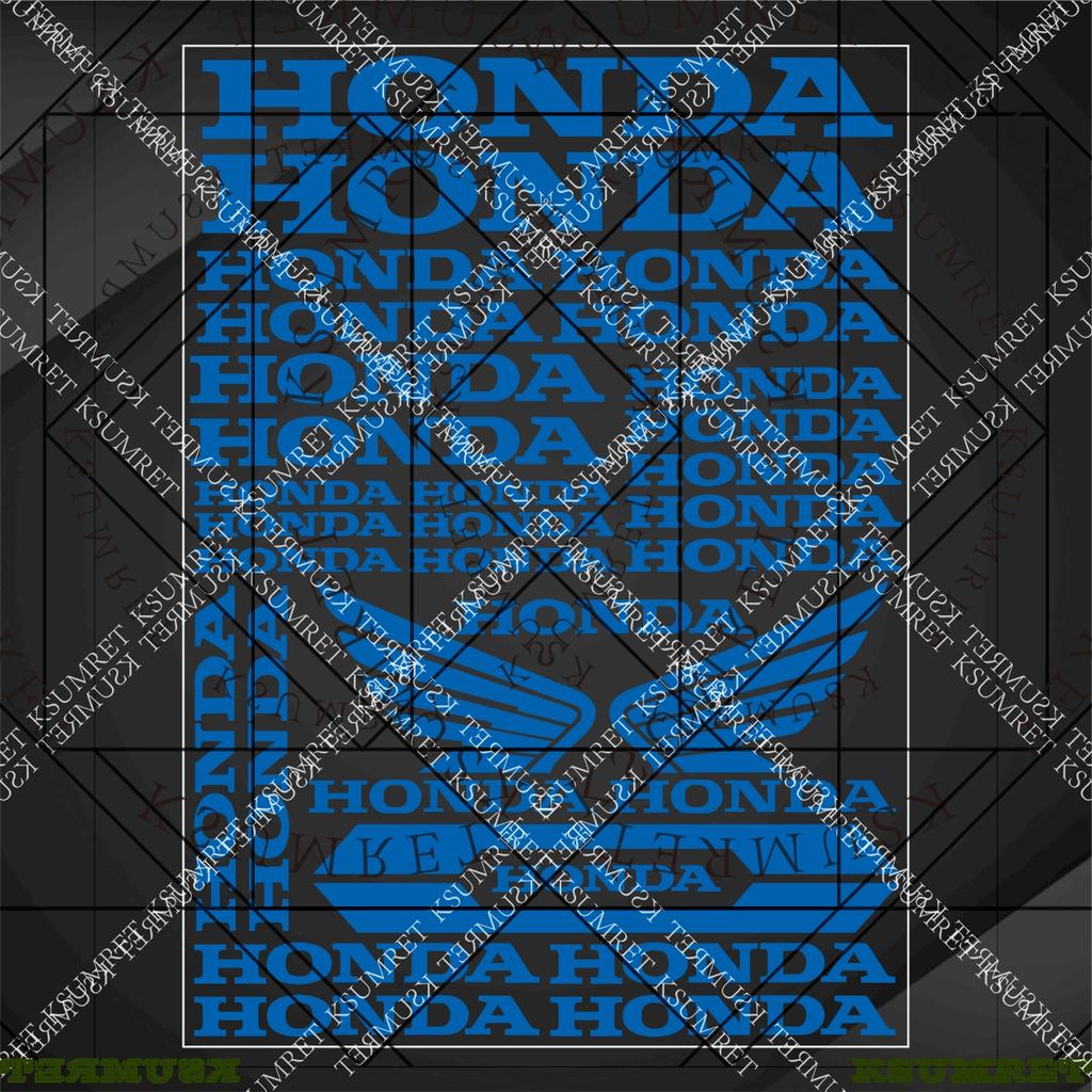 Vinyl Honda Motorcycle Sticker Helmet Logo Decals