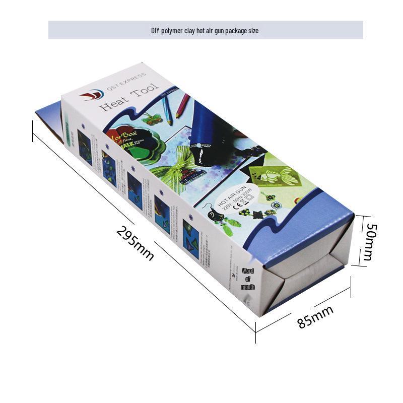 Heißluftpistole für DIY-Bastelarbeiten: Heißschrumpf, Polymer Clay, Gummi-Stempel & Embossing-Pulver – Kompatibel mit Haartrocknern.