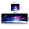 Purple Galaxy Starry Sky Desk Mat NonSlip Large Gaming Mouse Pad Soft Waterproof Office Keyboard Pad