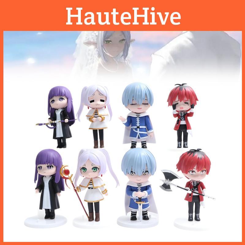 8pcs Beyond Frieren Journeys End Fern Stark Action Figure Anime Doll Display
