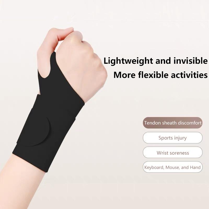 

1Pc Wrist Guard, Tendon Sheath, Joint Anti Sprain, Hand Strap, Basketball, Tennis, Badminton, Fitness Sports Wrist Guard чёрный
