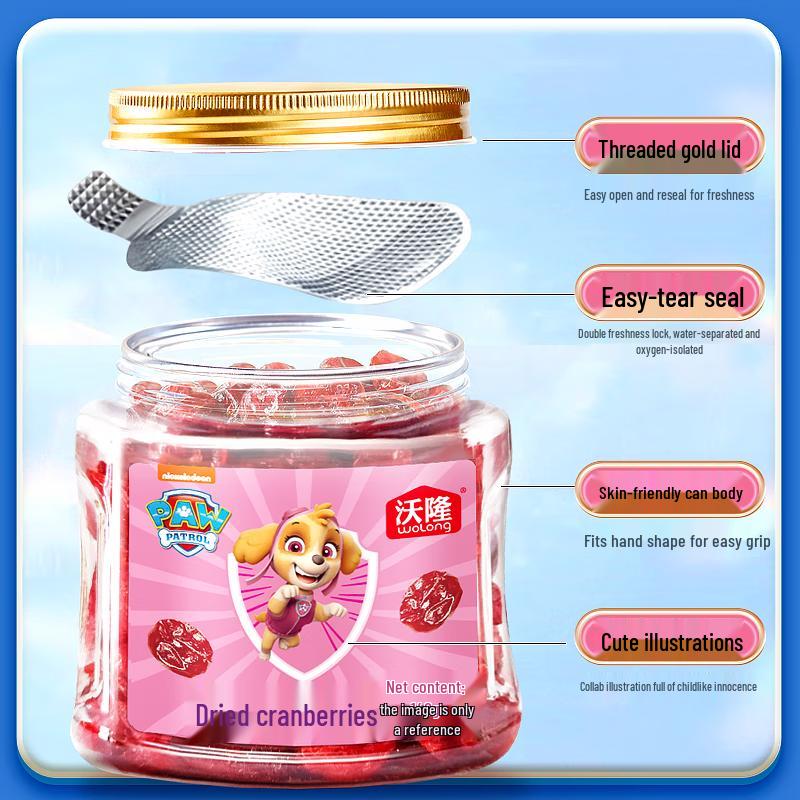 Wo Long Paw Patrol Dried Cranberries (140g)