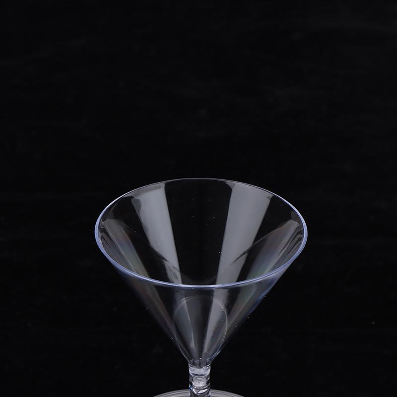 5Pcs 60Ml Disposable Cocktail Glass Plastic Champagne Flutes Cup Dessert Party Goblet Bar Drink Cup Mini Wine Glass Plastic