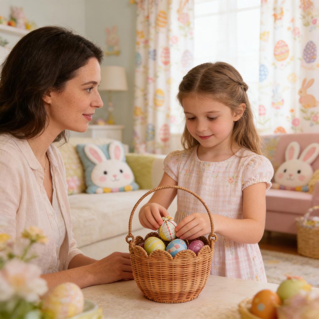 Wicker -shaped Basket, Storage Basket, Children's Outdoor Hand-held Picnic Basket, Hand-woven Flower Basket