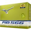 MIZUNO RB 566 NexDrive Golf Balls, 1 Dozen, Yellow, 5NJBT324