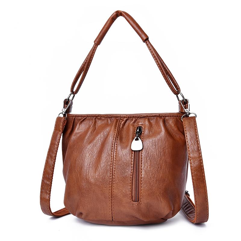 

Маленькая сумка, женская сумка для матери среднего возраста, портативная сумка через плечо через плечо коричневый