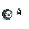 Resin Ornament Figurine Abstract Thinker Statue Craft for House Decorations Tabletop Living Room