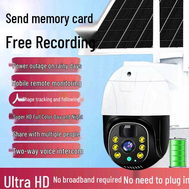 

2026 Solar-Powered 360° Waterproof Outdoor Surveillance Camera, Plug-Free