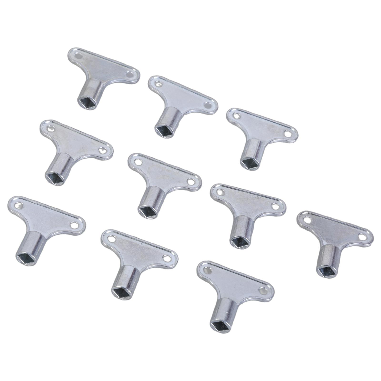 

Set of 10 Sturdy Radiators Vent Key Craft from Zinc Alloy Portable for Easy Operations and Reduced Noise Level