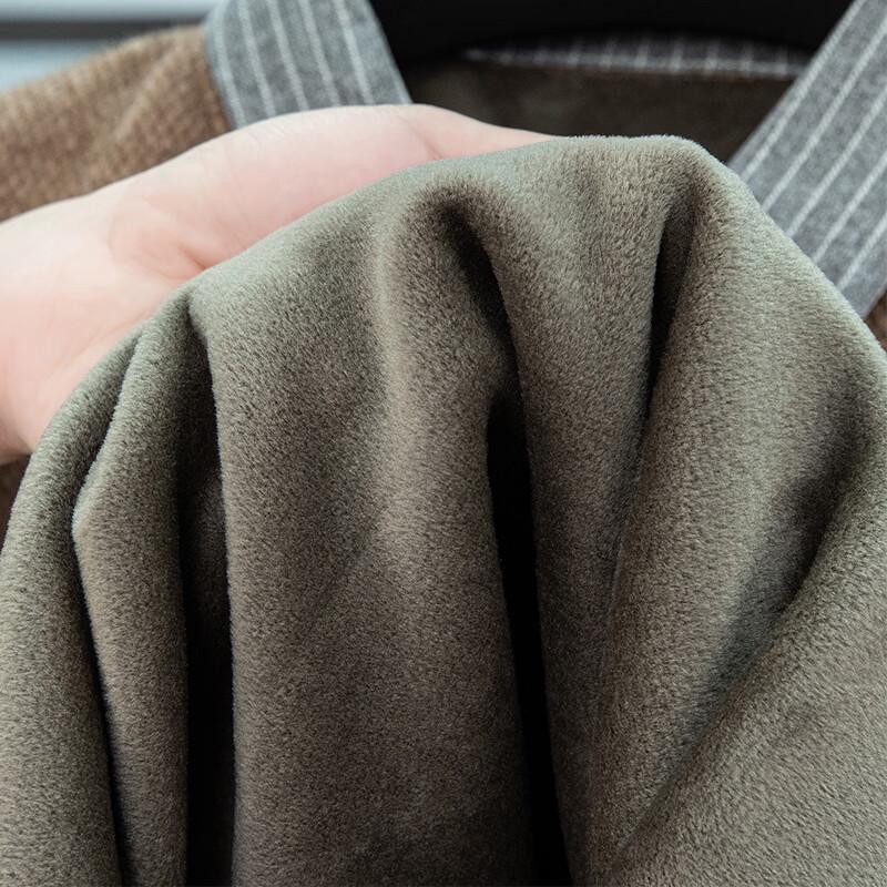 Lanweilong Men's Fake Two-Piece Shirt Collar Chenille Sweater