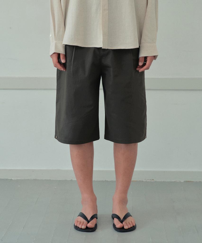 Wednesday Oasis Urban Stripe Bermuda Pants_Khaki(Wb6Pt15)