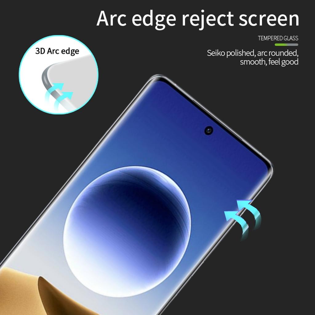 PINWUYO For Oppo Find X7 Ultra Screen Protector 3D Hot Bending Fingerprint-Free Tempered Glass Film