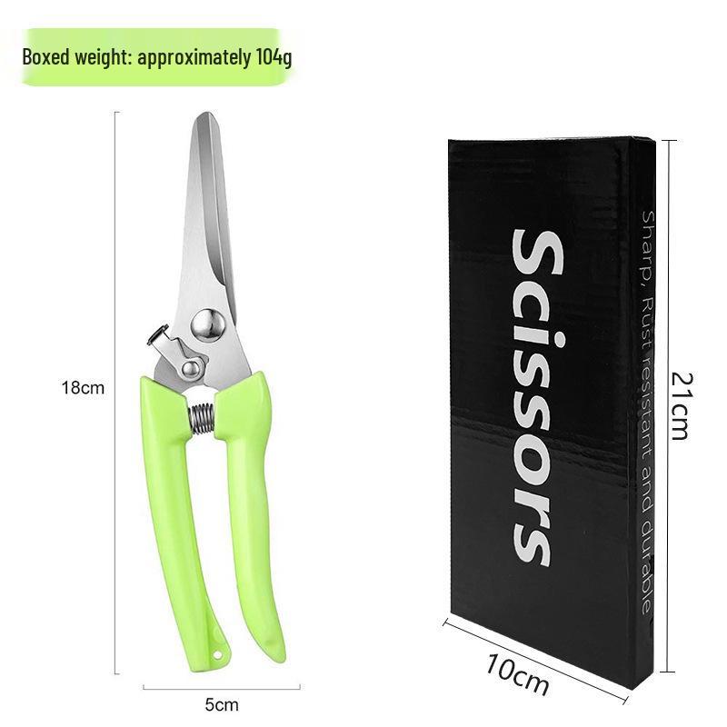 Heavy Duty Stainless Steel Pruning Shears - Multipurpose Garden and Fruit Picking Scissors