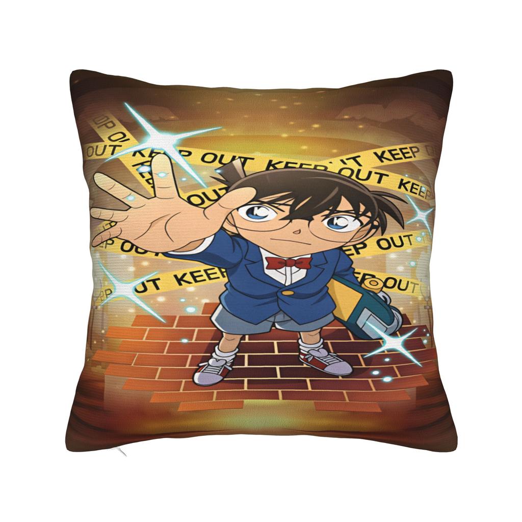 Detectives Conans Pillow Cover Soft Cushion Cover Funny Pillow Case For Couch Sofa Bedroom
