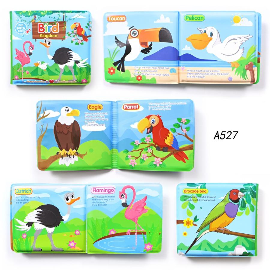 Water Bath Book Bathing Toy Swimming Cognitive Floating Toys for Baby,10 Themes Bath Book Learning Animal Count Sports Toy