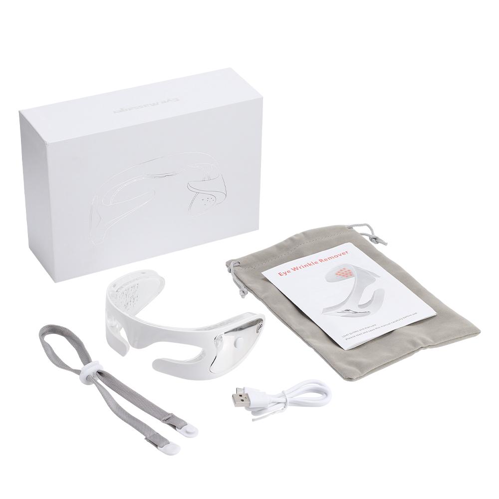 Led Light Electric Eyes Massager Glasses Microcurrent Eye Face Beauty Device Eyes Bag Remover for Dark Circles Puffiness Wrinkle