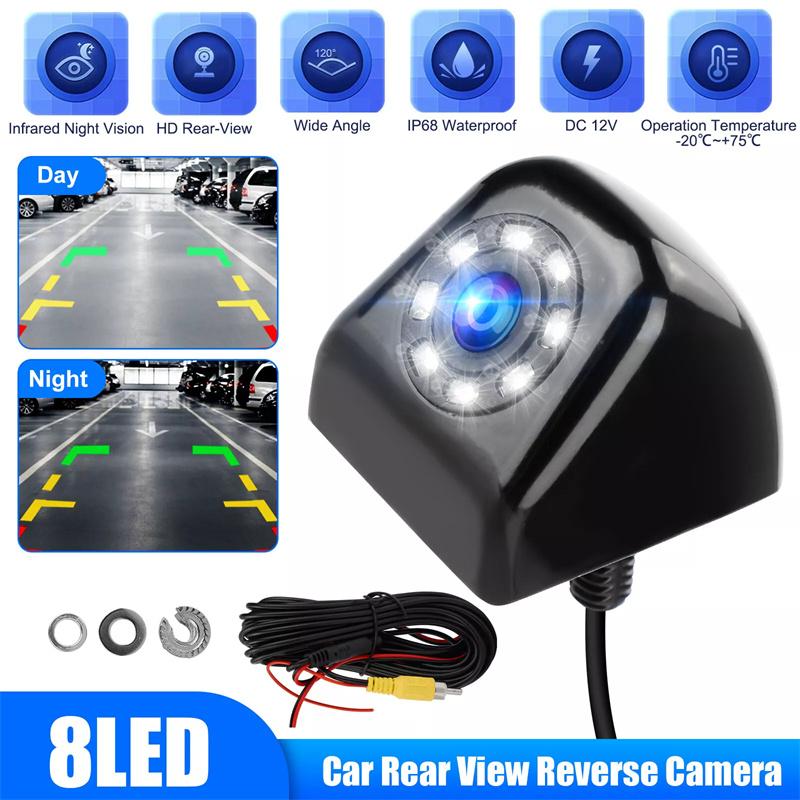 Universal Rearview Backup Camera For Cars Led Night Vision For Auto Parking And Reverse Assistance