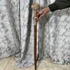 Cane with Rope Design, Walking Stick, Handmade Knot, Jute Rope with Handle, Wooden Camping Cane,