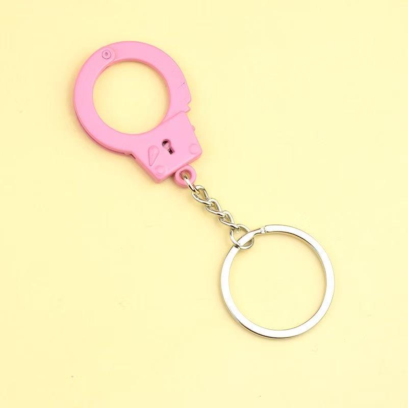 Personalized Metal Handcuffs Keychain - Creative Car Pendant & Waist Accessories