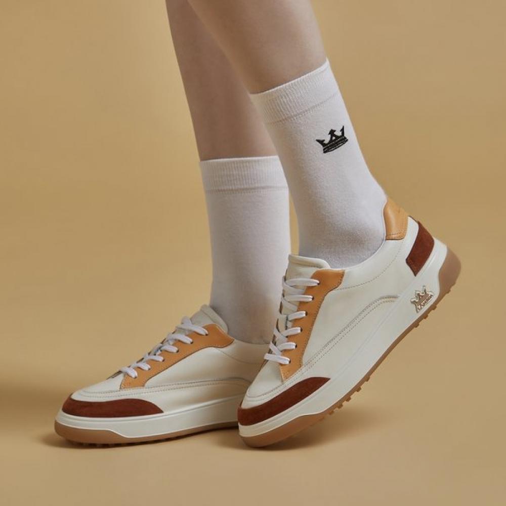 Lambda Women Lux Comfort Socks Mid White 26911