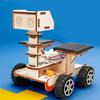 Creative Diy Handmade Solar Powered Lunar Rover Model Toy Children'S Wooden Teaching Tool Technology Small Maker Puzzle Toy