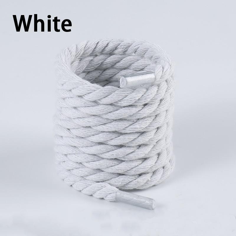 New 8mm Thick Round Laces Precision Woven High-quality Shoelaces Sneakers Boots Shoelace 100cm/120cm/140cm/160cm