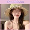 Straw Hat With Large Brim For Sun Protection And Foldable Design For Summer Beach Vacation Girls