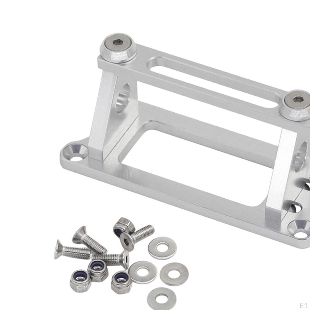 Servo Mounting Bracket RC Car Upgrade Part Adjustable Width Professional Sturdy Versatile Aluminum