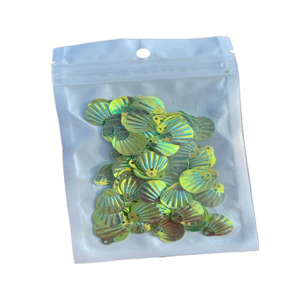 Shell Shape Mermaid Flake Glitter Auroral coloration Shell Sequins DIY Tools Nail Art Decor  Women
