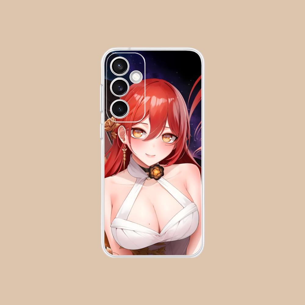 

HSR Himeko Clear Mobile Phone Case for Samsung Galaxy S25 S24 S23 S22 S21Plus FE Ultra Colorful Cover Galaxy S24 Ultra