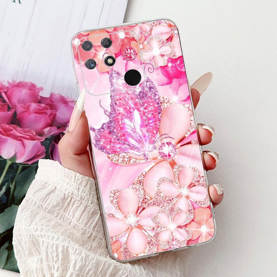 Soft Full RMX3430 Protective Cover For Realme Narzo 50A Casing Cat Pattern For Realme Narzo 50A Narzo50A Silicone Covers Case