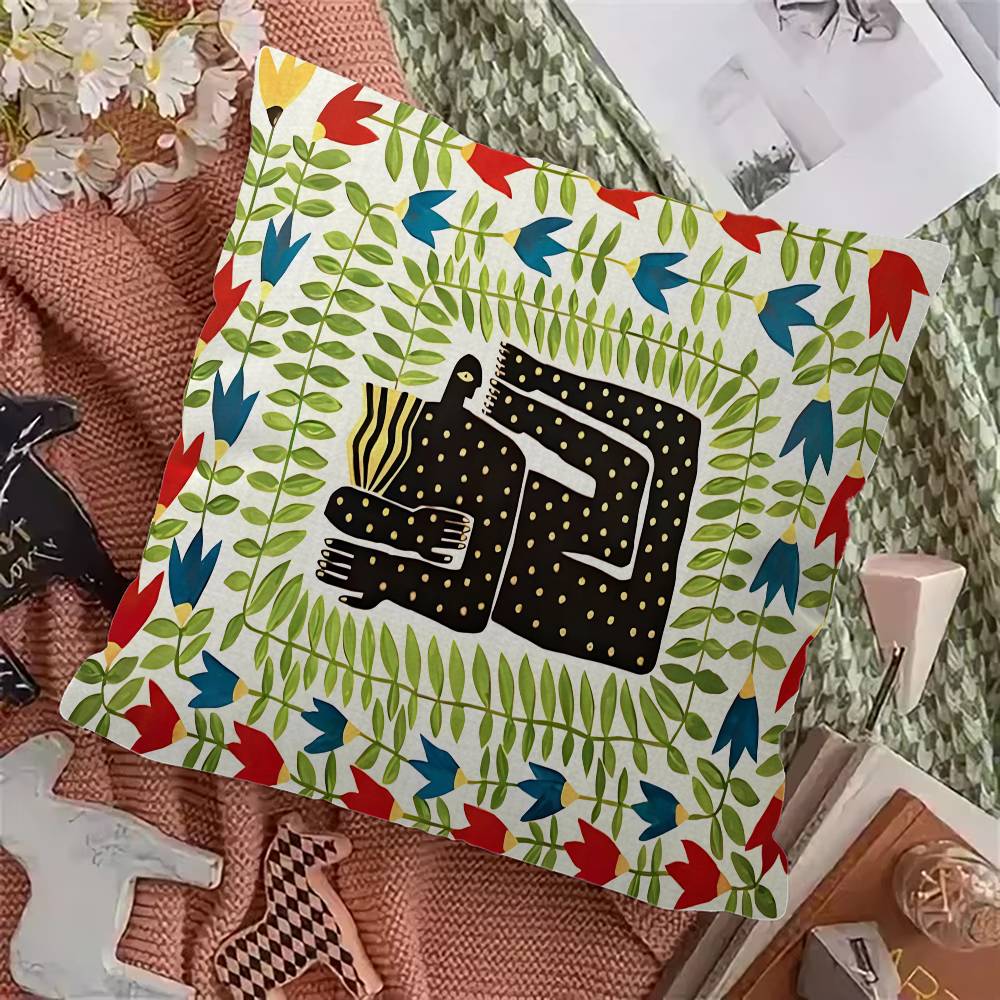 Ancient Egypt Abstract Colorful Tiger Lucky Dragon pillow cover sofa cushion cover home room decoration children gift