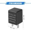 Electronic LED Flasher Relay Fix, CF15 JL02 Turn Signal Flashers Universal for Car Non-Polarity Normally Open ABS Black