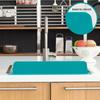 Kitchen Sink Water Splashes Guard Silicone Splashes Protector with Suction Cup Reusable Dish Washing Baffles Board Enduring