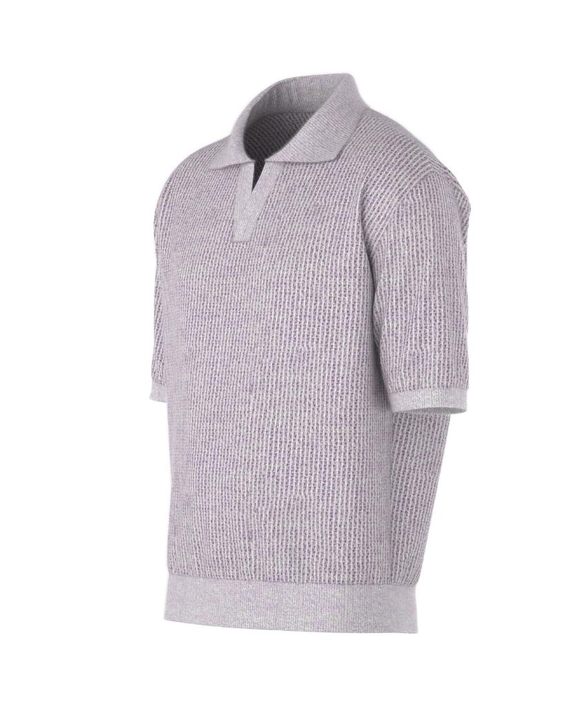 DREAMWORLD Bookle Half Collar Knit (Purple)