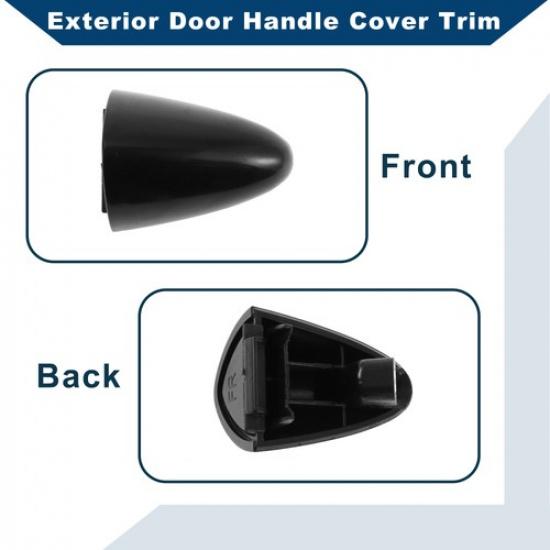 Exterior Door Handle Cover Trim for Kia Optima 2011-2016 Black 1 Pcs