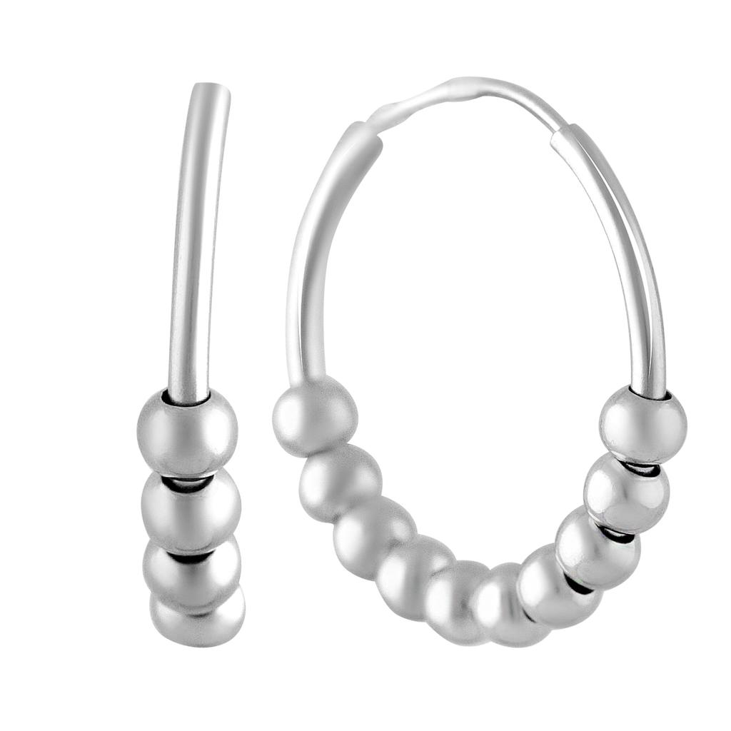 Silver Earrings Without Stones (2102533)