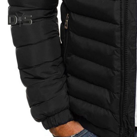 Muži Bavlna Kabát Stahovací šňůrka Kapuce Dlouhý rukáv Teplá zimní bunda Zip Poklop Plyšová podšívka Silné svrchní oděvy